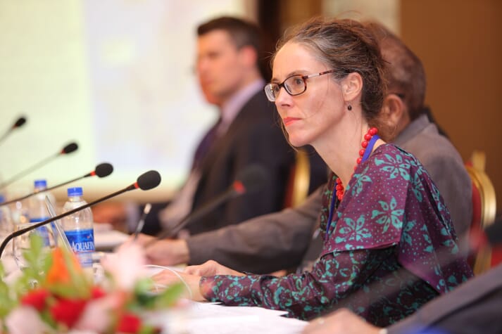 Dr Brugere, taking part in panel discussions with government officials and donors for revitalising the fisheries and aquaculture sectors of Pakistan.