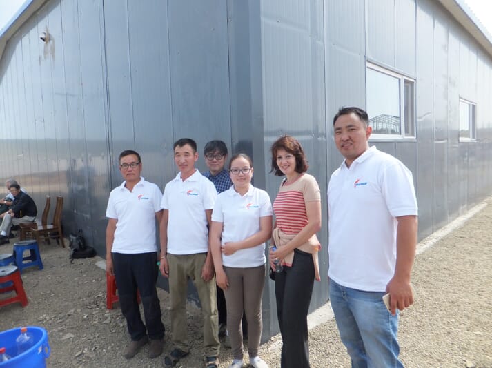 Visiting the Mongolian ISPS plant and meeting local staff