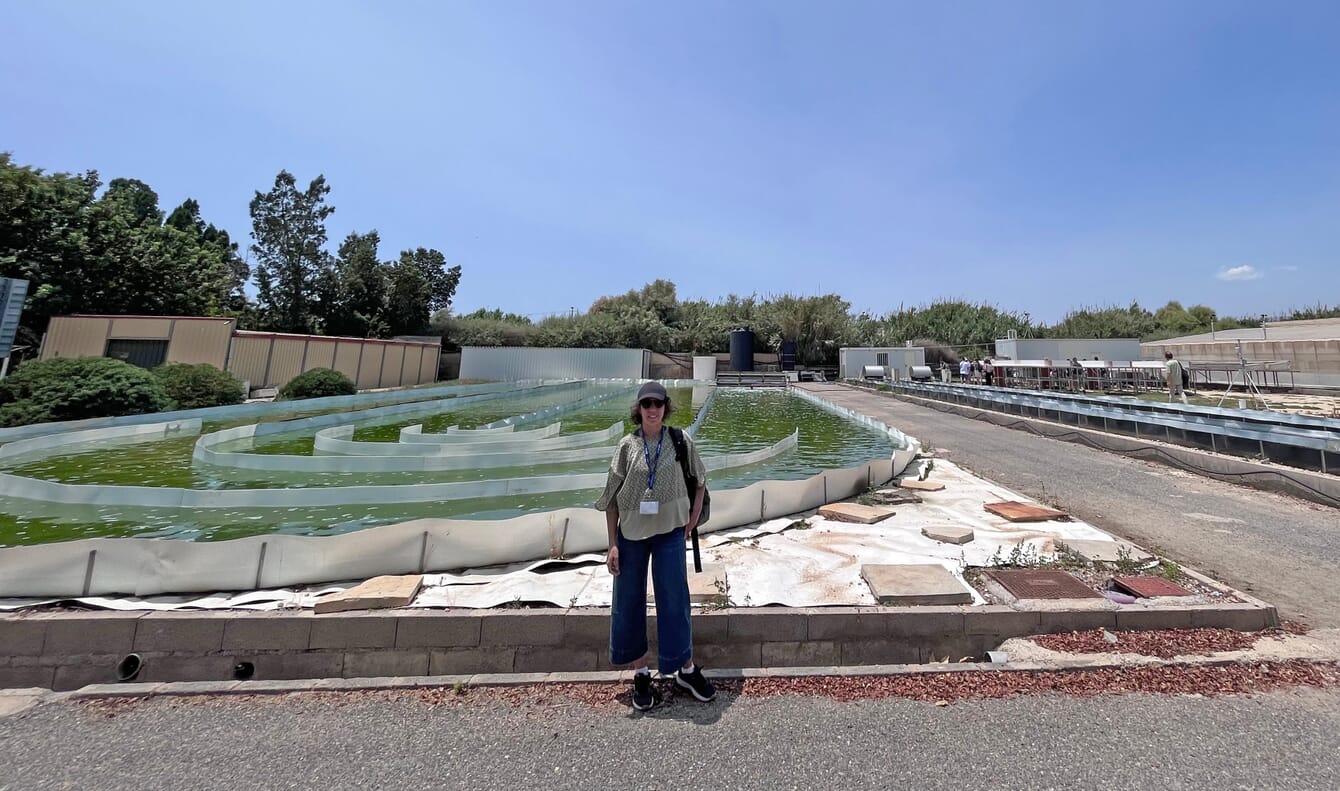 Patricia Bianchi at a seaweed farm