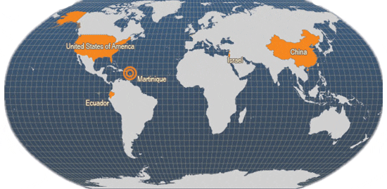 Main producer countries of Sciaenops ocellatus (FAO Fishery Statistics, 2006)